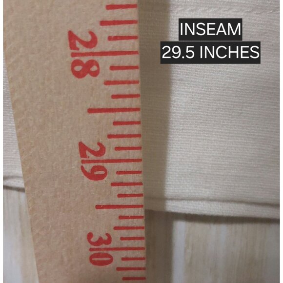 NWT Commense Womens White Linen-Blend Wide Leg Pants Small~Pockets~Spring~Summer - Picture 6 of 9